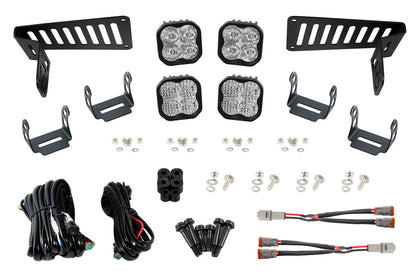 SS3 Cowl LED Bracket Kit for 18-20 Wrangler JL/Gladiator White Pro