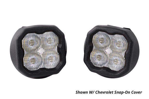 SS3 LED Fog Light Kit for 2015-2019 GMC Sierra 2500/3500 White SAE/DOT  Driving Pro w/ Backlight Diode Dynamics