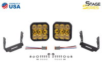 SS5 LED Pod Sport Yellow Flood (pair)