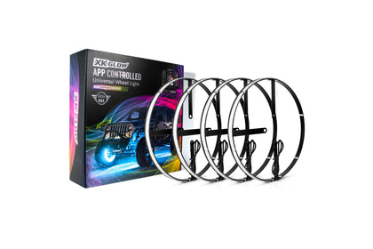 XKChrome RGB LED Wheel Ring: 15-18in Adjustable