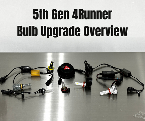 5th Gen Toyota 4Runner Headlight Bulb Upgrades - HID & LED Bulbs Compared