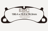 EBC 12-15 Porsche 911 (991) (Cast Iron Rotor only) 3.8 Carrera S Redstuff Front Brake Pads