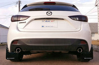 Rally Armor 14-18 Mazda3 Black UR Mud Flap w/Grey Logo