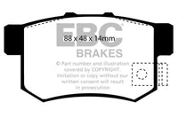 EBC 01-03 Acura CL 3.2 Greenstuff Rear Brake Pads