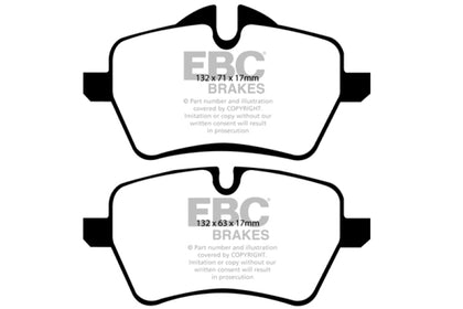 EBC 07-14 Mini Hardtop 1.6 Turbo Cooper S Greenstuff Front Brake Pads