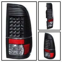 xTune Ford Super Duty 08-15 LED Tail Lights Black ALT-JH-FS08-LED-BK