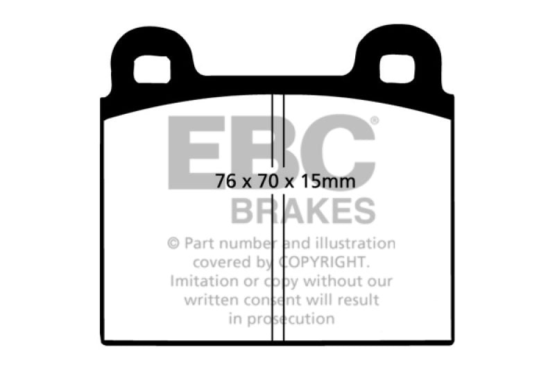 EBC 68-72 Alfa Romeo 1750 1.75 Greenstuff Front Brake Pads