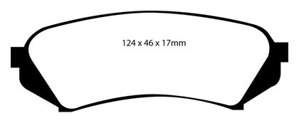 EBC 98-07 Lexus LX470 4.7 Yellowstuff Rear Brake Pads