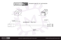 Morimoto 2P DT Extension Harness: (1/2/4Banger / 2m / Each)