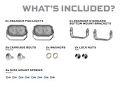 Morimoto 2Banger NCS LED Pods (SAE Wide / Yellow / Set)