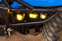 Morimoto 2Banger HXB LED Pods (SAE Wide / Yellow / Set)