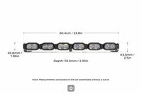 Single-Row BangerBar: (6 Pod / 24") (HXB Power - White/Yellow)