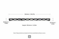 Single-Row BangerBar: (10 Pod / 40") (HXB Power - White/Yellow)