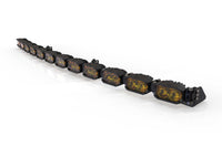 Single-Row BangerBar: (12 Pod / 47") (HXB Power - White/Yellow)