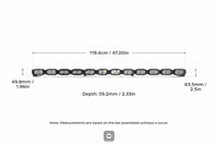 Single-Row BangerBar: (12 Pod / 47") (NCS Power - White/Yellow)