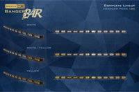Single-Row BangerBar: (12 Pod / 47") (HXB Power - White/Yellow)