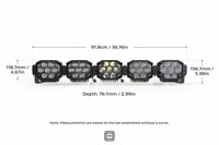 Triple-Row BangerBar: (5 Pod / 36") (NCS Power - White/Yellow)