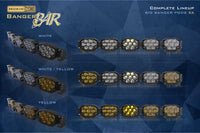 Triple-Row BangerBar: (5 Pod / 36") (NCS Power - White/Yellow)