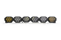 Triple-Row BangerBar: (6 Pod / 43") (NCS Power - White/Yellow)