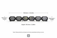 Triple-Row BangerBar: (6 Pod / 43") (NCS Power - White/Yellow)