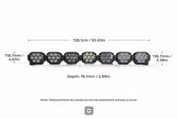 Triple-Row BangerBar: (7 Pod / 50.5") (HXB Power - White/Yellow)