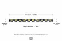 Double-Row BangerBar: (10 Pod / 40.5") (NCS Power - White/Yellow)