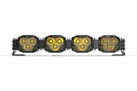 Double-Row BangerBar: (4 Pod / 16.5") (HXB Power - Yellow)