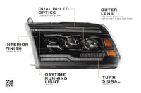 XB Evo Hybrid Headlights: 09-18 Dodge Ram (Set)