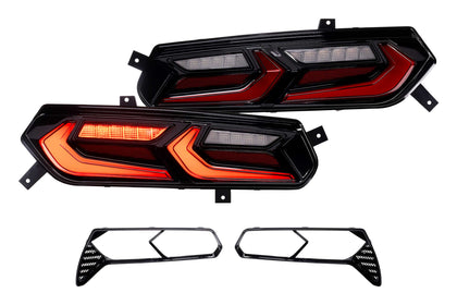 XB LED Tail Lights: Corvette C7 (14-19 / Red Lens Facelift / Set)