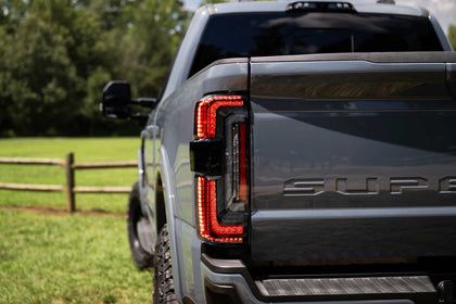 XB LED Tail Lights: 2023+ Ford Super Duty (Smoked Lens / Set)