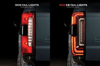 XB LED Tail Lights: 2023+ Ford Super Duty (Red Lens / Set)