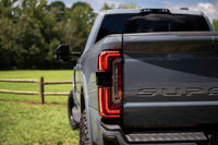 XB LED Tail Lights: 2023+ Ford Super Duty (Red Lens / Set)