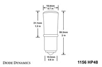 1156 HP48 LED Amber (single)