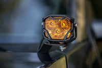 Morimoto 4Banger Ditch Light Kit: 14-18 Sierra 1500 (NCS Yellow Flood Beam)