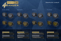 Morimoto 4Banger Ditch Light Kit: 03-09 4Runner (HXB Yellow Flood Beam)