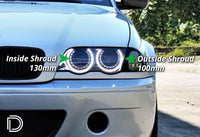 2001-2006 BMW M3 Halo 100mm/130mm Red (four)