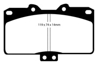 EBC 91-93 Dodge Stealth 3.0 4WD Redstuff Front Brake Pads