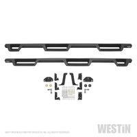 Westin 99-16 Ford F-250/350/450/550 CC (6.75ft Bed) HDX Drop Whl to Whl Nerf Step Bars - Text Blk