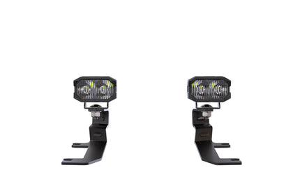 Morimoto 2Banger Ditch Light Kit: 2020+ Silverado HD (HXB White Flood Beam)