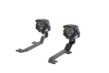 Morimoto 4Banger Ditch Light Kit: 2020+ Silverado HD (NCS Yellow SAE Wide Beam)