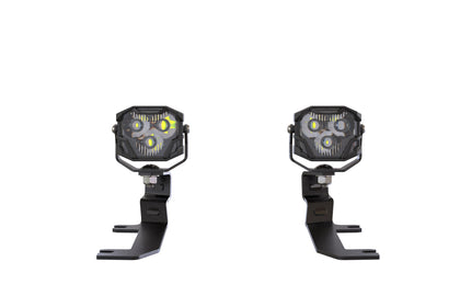 Morimoto 4Banger Ditch Light Kit: 2020+ Silverado HD (HXB White SAE Wide Beam)