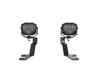 Morimoto 4Banger Ditch Light Kit: 2021+ Bronco Sport (NCS Yellow Flood Beam)