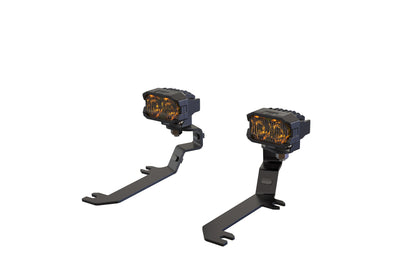 Morimoto 2Banger Ditch Light Kit: 2019+ Silverado 1500 (HXB White Combo Beam)