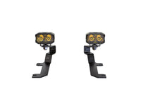Morimoto 2Banger Ditch Light Kit: 2019+ Silverado 1500 (HXB Yellow SAE Wide Beam)