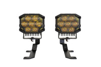 Morimoto BigBanger Ditch Light Kit: 2019+ Silverado 1500 (HXB Yellow Combo Beam)