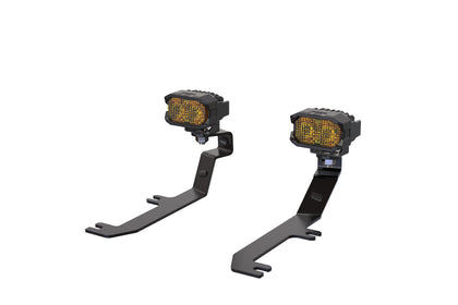 Morimoto 2Banger Ditch Light Kit: 2020+ Sierra HD (NCS Yellow SAE Wide Beam)