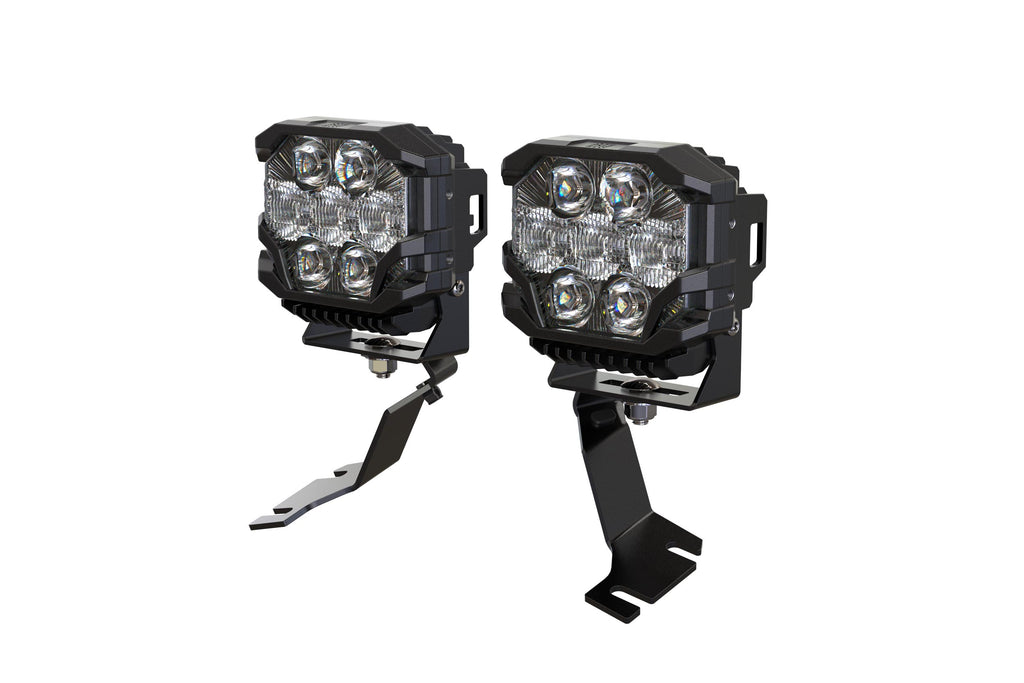 Morimoto BigBanger Ditch Light Kit: 13-26 Ford Transit (HXB Yellow Spot Beam)