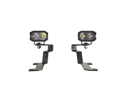 Morimoto 2Banger Ditch Light Kit: 15-17 Ford Mustang (HXB Yellow SAE Wide Beam)