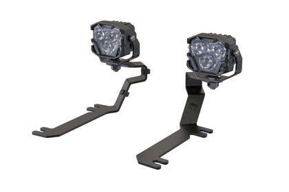 Morimoto 4Banger Ditch Light Kit: 15-17 Ford Mustang (HXB Yellow Flood Beam)