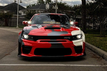 Morimoto 4Banger Ditch Light Kit: 15-23 Dodge Charger (HXB Yellow Flood Beam)